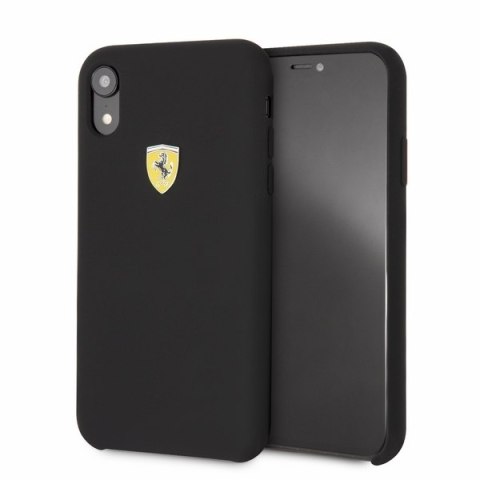 Ferrari Hardcase FESSIHCI61BK iPhone Xr czarny/black Silicone