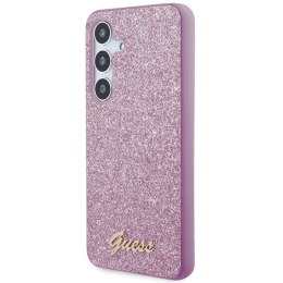 Guess GGUHCS24MHGGSHU S24+ S926 fioletowy/purple hardcase Glitter Script