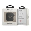 Guess GUA2SGGEK AirPods 1/2 cover czarny/black Silicone Glitter