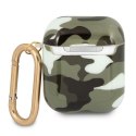 Guess GUA2UCAMA AirPods 1/2 cover zielony/khaki Camo Collection