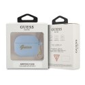 Guess GUA3LSCHSB AirPods 3 cover niebieski/blue Silicone Charm Heart Collection