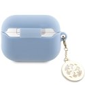 Guess GUAP23DSLGHDB AirPods Pro 2 (2022/2023) cover niebieski/blue 3D Rubber 4G Diamond Charm