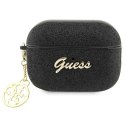 Guess GUAP2GLGSHK AirPods Pro 2 (2022/2023) cover czarny/black Glitter Flake 4G Charm