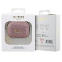 Guess GUAP2GLGSHP AirPods Pro 2 (2022/2023) cover różowy/pink Glitter Flake 4G Charm