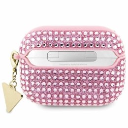 Guess GUAP2HDGTPP AirPods Pro 2 (2022/2023) cover różowy/pink Rhinestone Triangle Charm