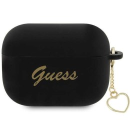 Guess GUAP2LSCHSK AirPods Pro 2 (2022/2023) cover czarny/black Silicone Charm Heart Collection