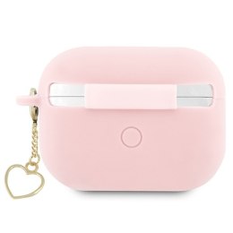 Guess GUAP2LSCHSP AirPods Pro 2 (2022/2023) cover różowy/pink Silicone Charm Heart Collection