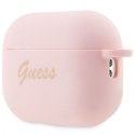 Guess GUAP2LSCHSP AirPods Pro 2 (2022/2023) cover różowy/pink Silicone Charm Heart Collection