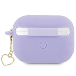 Guess GUAP2LSCHSU AirPods Pro 2 (2022/2023) cover purpurowy/purple Silicone Charm Heart Collection