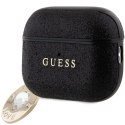 Guess GUAP2PGEHCDK AirPods Pro 2 (2022/2023) cover czarny/black Fixed Glitter Heart Diamond Charm