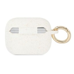 Guess GUAPSGGEH AirPods Pro cover biały/white Silicone Glitter