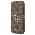 Guess GUBKP13L4GMGBR iPhone 13 Pro / 13 6,1" brązowy/brown book 4G Big Metal Logo