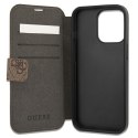 Guess GUBKP13L4GMGBR iPhone 13 Pro / 13 6,1" brązowy/brown book 4G Big Metal Logo