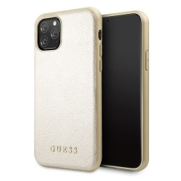 Guess GUHCN58IGLGO iPhone 11 Pro złoty/gold hard case Iridescent