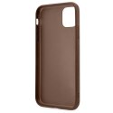 Guess GUHCN61G4GFBR iPhone 11 / Xr 6,1" brązowy/brown hard case 4G Metal Gold Logo