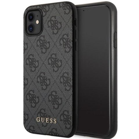 Guess GUHCN61G4GG iPhone 11 6,1" / Xr szary/grey hard case 4G Collection