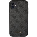 Guess GUHCN61G4GG iPhone 11 6,1" / Xr szary/grey hard case 4G Collection