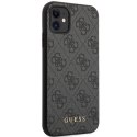 Guess GUHCN61G4GG iPhone 11 6,1" / Xr szary/grey hard case 4G Collection