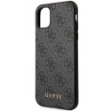 Guess GUHCN61G4GG iPhone 11 6,1" / Xr szary/grey hard case 4G Collection