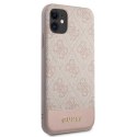 Guess GUHCN61G4GLPI iPhone 11 / Xr 6,1" różowy/pink hard case 4G Stripe Collection