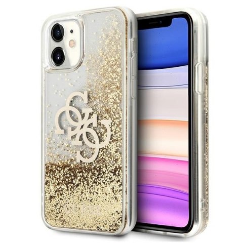 Guess GUHCN61LG4GGO iPhone 11 6,1" / Xr złoty/gold hardcase 4G Big Liquid Glitter