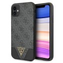 Guess GUHCN61PU4GHBK iPhone 11 6,1" / Xr szary/grey hardcase 4G Triangle Collection