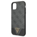 Guess GUHCN61PU4GHBK iPhone 11 6,1" / Xr szary/grey hardcase 4G Triangle Collection