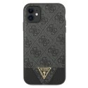 Guess GUHCN61PU4GHBK iPhone 11 6,1" / Xr szary/grey hardcase 4G Triangle Collection