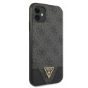 Guess GUHCN61PU4GHBK iPhone 11 6,1" / Xr szary/grey hardcase 4G Triangle Collection