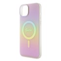 Guess GUHMP15MHITSP iPhone 15 Plus / 14 Plus 6.7" różowy/pink hardcase IML Iridescent MagSafe