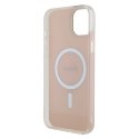 Guess GUHMP15MHITSP iPhone 15 Plus / 14 Plus 6.7" różowy/pink hardcase IML Iridescent MagSafe