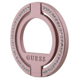 Guess MagSafe Ring stand GUMRSALDGP różowy/pink Rhinestone