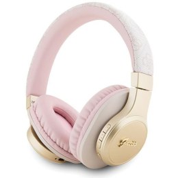Guess słuchawki nauszne Bluetooth GUBH604GEMP różowy/pink 4G Script