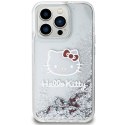 Hello Kitty HKHCP13LLIKHET iPhone 13 Pro / 13 6.1" srebrny/silver hardcase Liquid Glitter Charms Kitty Head