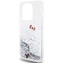 Hello Kitty HKHCP13LLIKHET iPhone 13 Pro / 13 6.1" srebrny/silver hardcase Liquid Glitter Charms Kitty Head