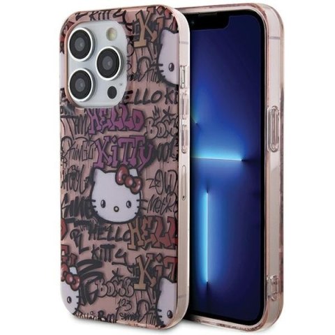 Hello Kitty HKHCP14XHDGPTP iPhone 14 Pro Max 6.7" różowy/pink hardcase IML Tags Graffiti