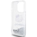 Hello Kitty HKHCP14LLIKHET iPhone 14 Pro 6.1" srebrny/silver hardcase Liquid Glitter Charms Kitty Head