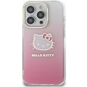 Hello Kitty HKHCP15LHDGKEP iPhone 15 Pro 6.1" różowy/pink hardcase IML Gradient Electrop Kitty Head