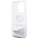 Hello Kitty HKHCP15LLIKHET iPhone 15 Pro 6.1" srebrny/silver hardcase Liquid Glitter Charms Kitty Head