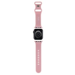 Hello Kitty Pasek HKAWMSCHBLP Apple Watch 38/40/41mm różowy/pink strap Silicone Kitty Head