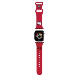 Hello Kitty Pasek HKAWMSCHBLR Apple Watch 38/40/41mm czerwony/red strap Silicone Kitty Head