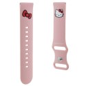 Hello Kitty Pasek Uniwersalny HKUWLSCHBLP Silicone Kitty Head różowy/pink strap 22mm