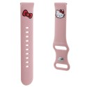 Hello Kitty Pasek Uniwersalny HKUWMSCHBLP Silicone Kitty Head różowy/pink strap 20mm