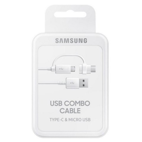 Kabel Samsung EP-DG930DW microUSB+USB-C biały/white