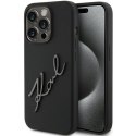 Karl Lagerfeld KLHCP15XSKSBMCK iPhone 15 Pro Max 6.7" czarny/black hardcase Silicone Karl Script