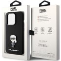 Karl Lagerfeld KLHCP15XSMHKNPK iPhone 15 Pro Max 6.7" czarny/black Silicone Ikonik Metal Pin