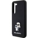 Karl Lagerfeld KLHCS23SSMHKCNPK S23 S911 hardcase czarny/black Silicone Karl&Choupette Metal Pin