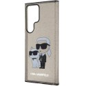 Karl Lagerfeld KLHCS24LHNKCTGK S24 Ultra S928 czarny/black hardcase Glitter Karl&Choupette