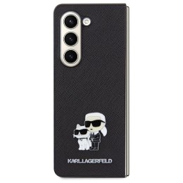 Karl Lagerfeld KLHCZFD5SAKCNPK Z Fold5 F946 hardcase czarny/black Saffiano Karl&Choupette Pin