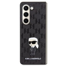 Karl Lagerfeld KLHCZFD5SAPKINPK Z Fold5 F946 hardcase czarny/black Saffiano Monogram Ikonik Pin